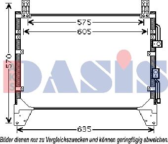 AKS Dasis 512047N - Конденсатор кондиционера abcparts.ee