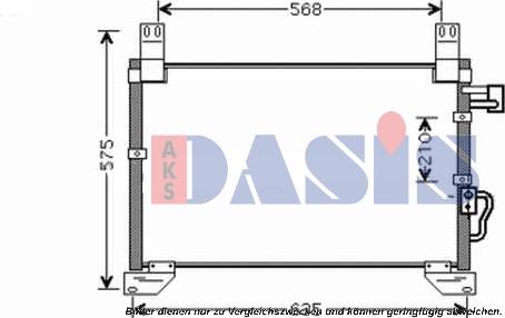 AKS Dasis 512033N - Конденсатор кондиционера abcparts.ee