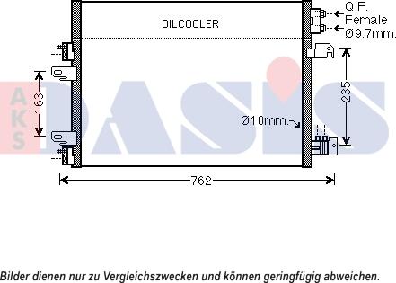 AKS Dasis 522079N - Конденсатор кондиционера abcparts.ee