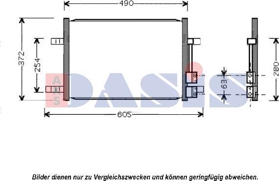 AKS Dasis 092029N - Конденсатор кондиционера abcparts.ee