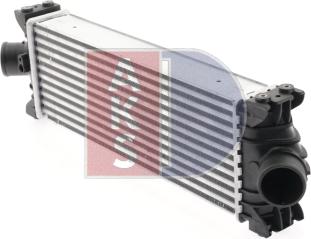 AKS Dasis 097023N - Интеркулер, теплообменник турбины abcparts.ee