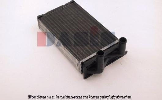 AKS Dasis 049120N - Теплообменник, отопление салона abcparts.ee