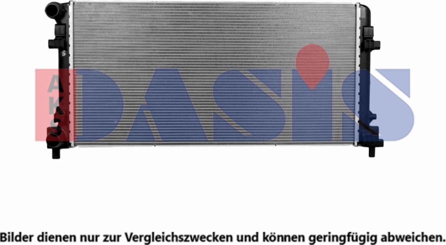 AKS Dasis 040115N - Радиатор, охлаждение двигателя abcparts.ee