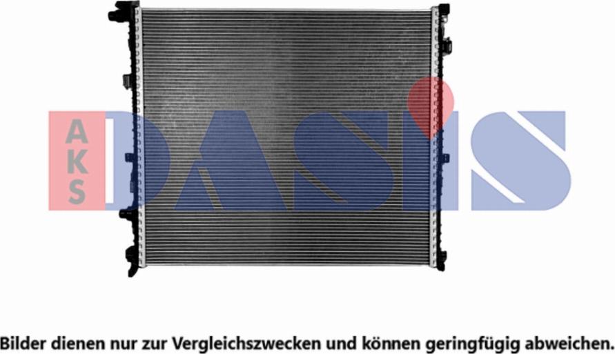 AKS Dasis 050134N - Радиатор, охлаждение двигателя abcparts.ee