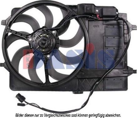 AKS Dasis 058031N - Вентилятор, охлаждение двигателя abcparts.ee