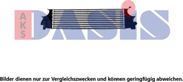 AKS Dasis 057049N - Интеркулер, теплообменник турбины abcparts.ee