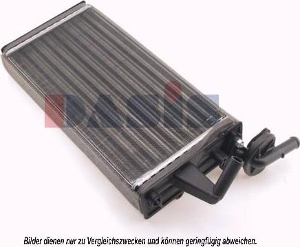 AKS Dasis 089190N - Теплообменник, отопление салона abcparts.ee