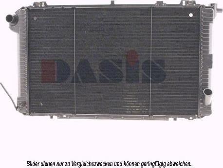 AKS Dasis 070840N - Радиатор, охлаждение двигателя abcparts.ee