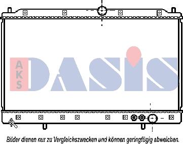 AKS Dasis 140050N - Радиатор, охлаждение двигателя abcparts.ee