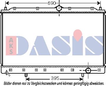 AKS Dasis 140063N - Радиатор, охлаждение двигателя abcparts.ee