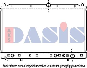 AKS Dasis 140380N - Радиатор, охлаждение двигателя abcparts.ee