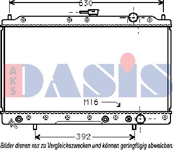 AKS Dasis 140720N - Радиатор, охлаждение двигателя abcparts.ee