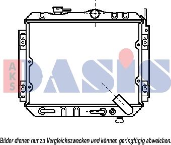 AKS Dasis 141020N - Радиатор, охлаждение двигателя abcparts.ee