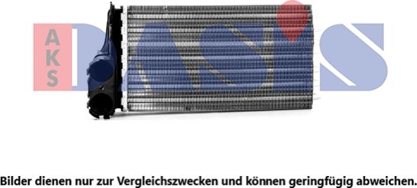 AKS Dasis 169017N - Теплообменник, отопление салона abcparts.ee