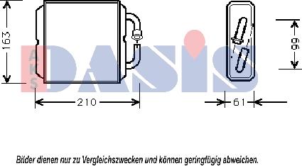 AKS Dasis 119000N - Теплообменник, отопление салона abcparts.ee