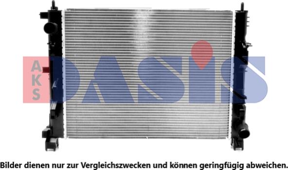 AKS Dasis 180124N - Радиатор, охлаждение двигателя abcparts.ee