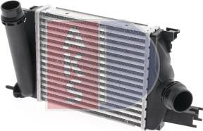 AKS Dasis 187046N - Интеркулер, теплообменник турбины abcparts.ee