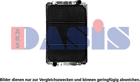 AKS Dasis 130035N - Радиатор, охлаждение двигателя abcparts.ee