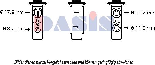 AKS Dasis 840169N - Расширительный клапан, кондиционер abcparts.ee