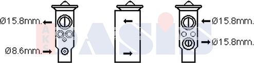 AKS Dasis 840261N - Расширительный клапан, кондиционер abcparts.ee