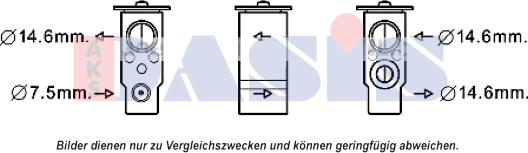 AKS Dasis 840268N - Расширительный клапан, кондиционер abcparts.ee