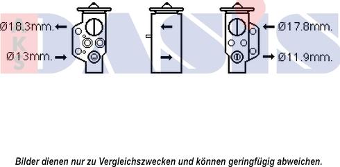 AKS Dasis 840216N - Расширительный клапан, кондиционер abcparts.ee