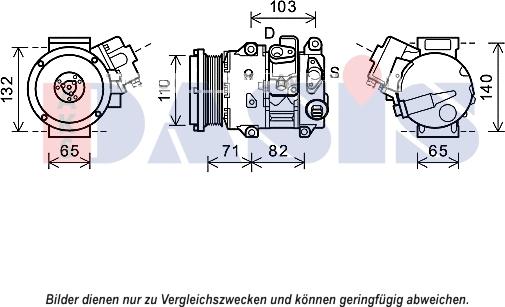 AKS Dasis 852681N - Компрессор кондиционера abcparts.ee
