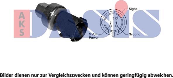 AKS Dasis 860208N - Пневматический выключатель, кондиционер abcparts.ee