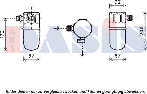 AKS Dasis 800581N - Осушитель, кондиционер abcparts.ee