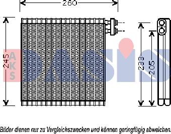AKS Dasis 820316N - Испаритель, кондиционер abcparts.ee