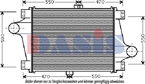 AKS Dasis 397050N - Интеркулер, теплообменник турбины abcparts.ee