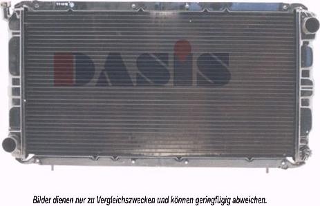 AKS Dasis 350190N - Радиатор, охлаждение двигателя abcparts.ee