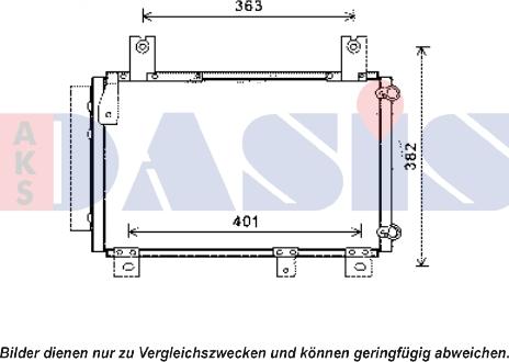 AKS Dasis 362007N - Конденсатор кондиционера abcparts.ee