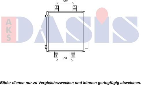AKS Dasis 362010N - Конденсатор кондиционера abcparts.ee