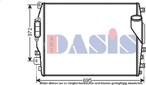AKS Dasis 377004N - Интеркулер, теплообменник турбины abcparts.ee