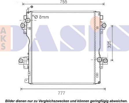 AKS Dasis 210229N - Радиатор, охлаждение двигателя abcparts.ee