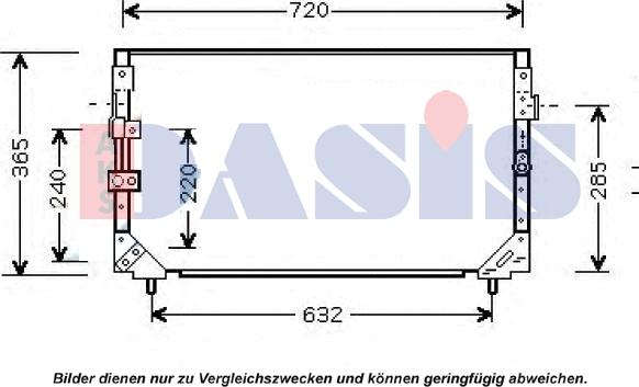 AKS Dasis 212016N - Конденсатор кондиционера abcparts.ee