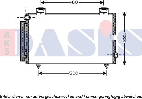 AKS Dasis 212084N - Конденсатор кондиционера abcparts.ee