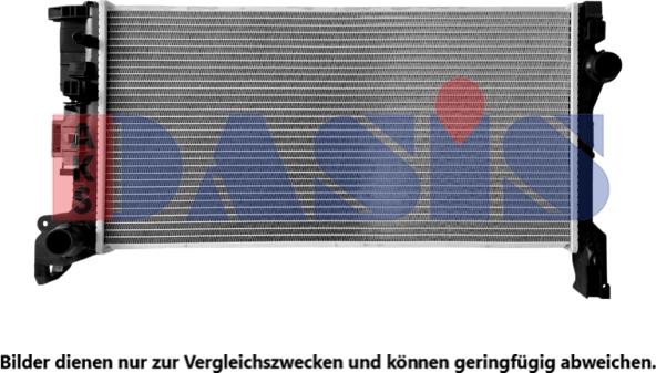 AKS Dasis 220031N - Радиатор, охлаждение двигателя abcparts.ee