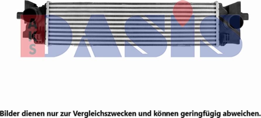 AKS Dasis 227013N - Интеркулер, теплообменник турбины abcparts.ee