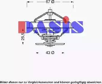 AKS Dasis 750411N - Termostaat,Jahutusvedelik abcparts.ee