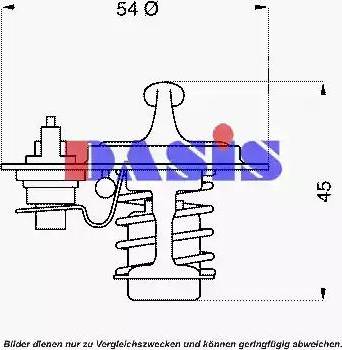 AKS Dasis 751848N - Термостат охлаждающей жидкости / корпус abcparts.ee