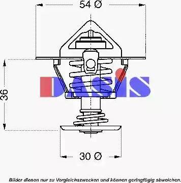 AKS Dasis 751821N - Термостат охлаждающей жидкости / корпус abcparts.ee