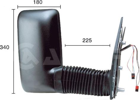 Alkar 9298977 - Наружное зеркало abcparts.ee
