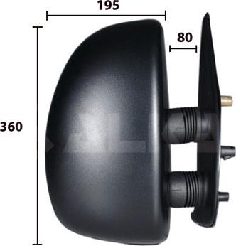 Alkar 9226921 - Наружное зеркало abcparts.ee