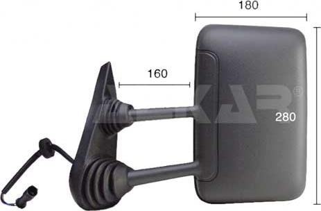 Alkar 9227976 - Наружное зеркало abcparts.ee