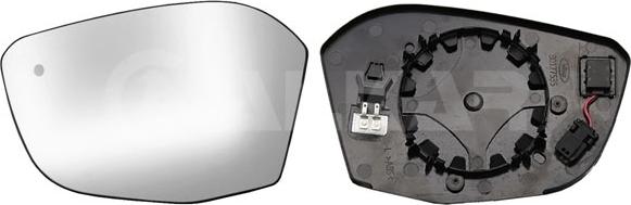 Alkar 6433775 - Зеркальное стекло, наружное зеркало abcparts.ee