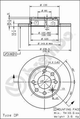 AP 14645 - Тормозной диск abcparts.ee