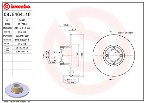 AP 14343 - Тормозной диск abcparts.ee