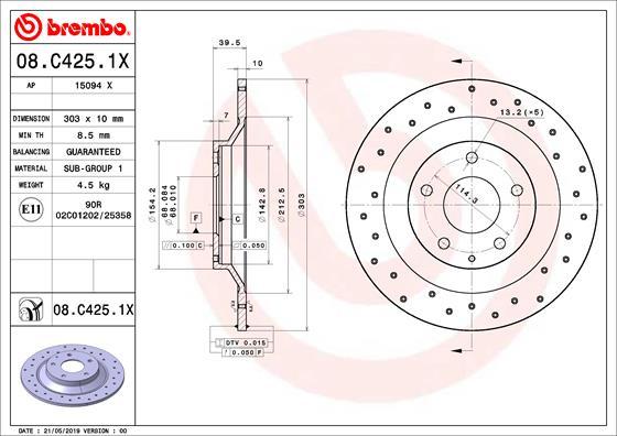 AP 15094 X - Тормозной диск abcparts.ee